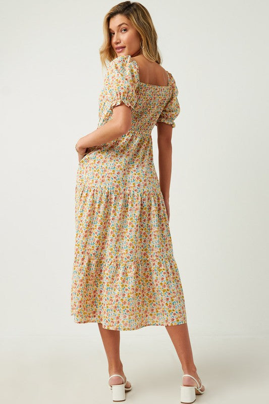 June Floral Midi Dress