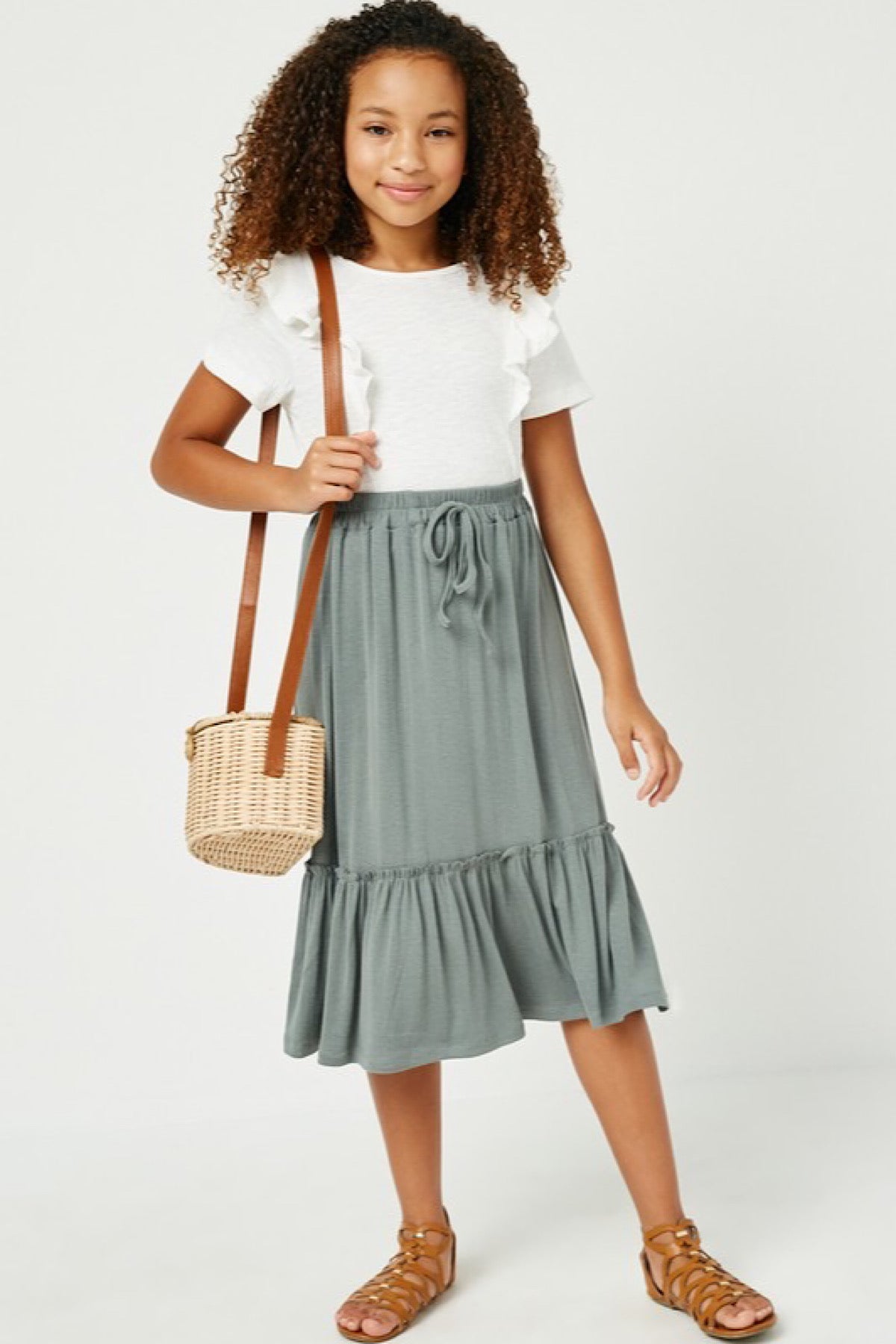 Girls Amaya Midi Skirt