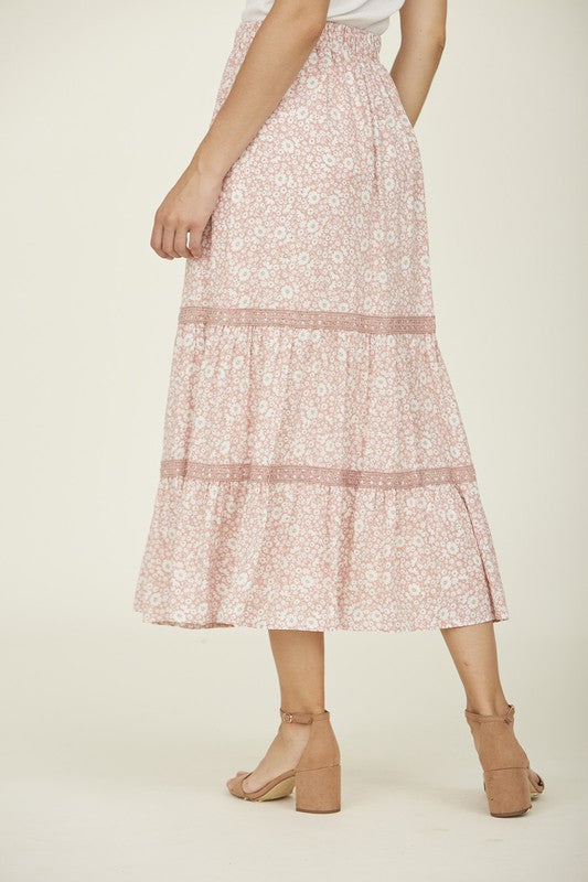 Dalzel Floral Embroidery Skirt