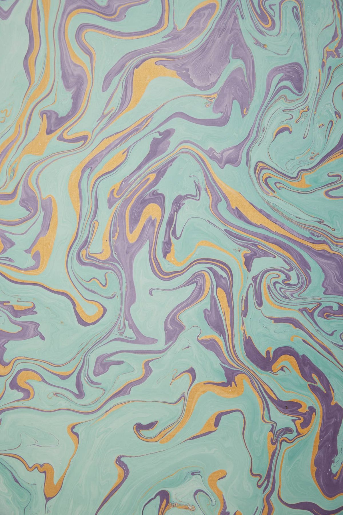 Hand Marbled Gift Wrap Sheets - Dreamy Lilac