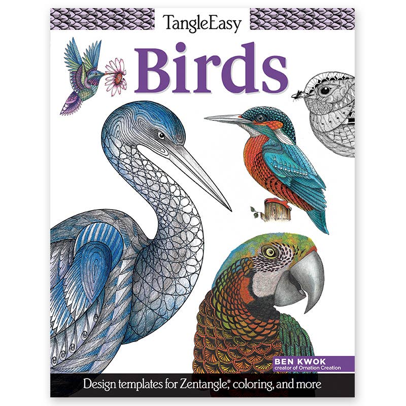 Coloring Book - TangleEasy Birds