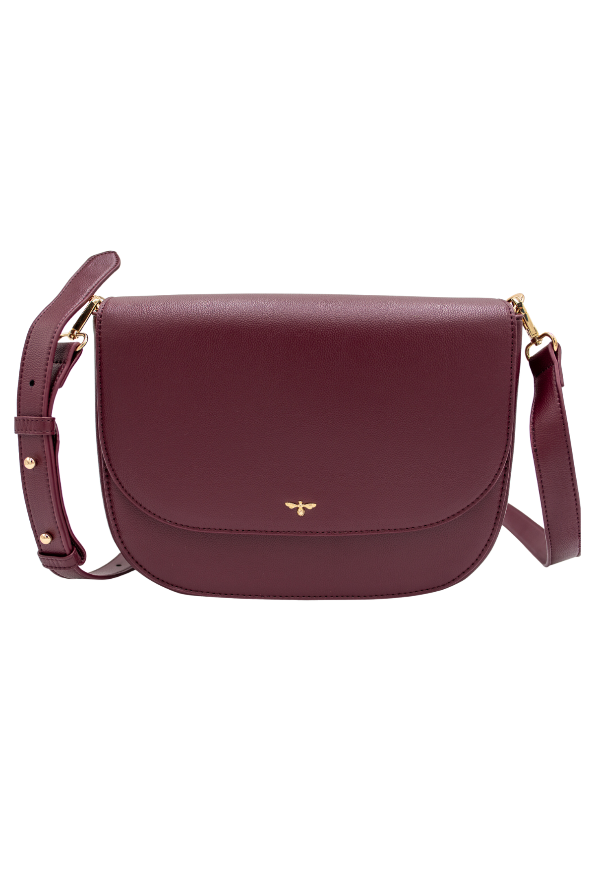 Nina Burgundy Leather Handbag