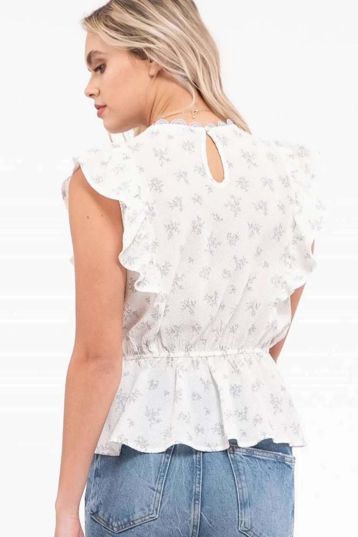 Danica Floral Embroidery Top