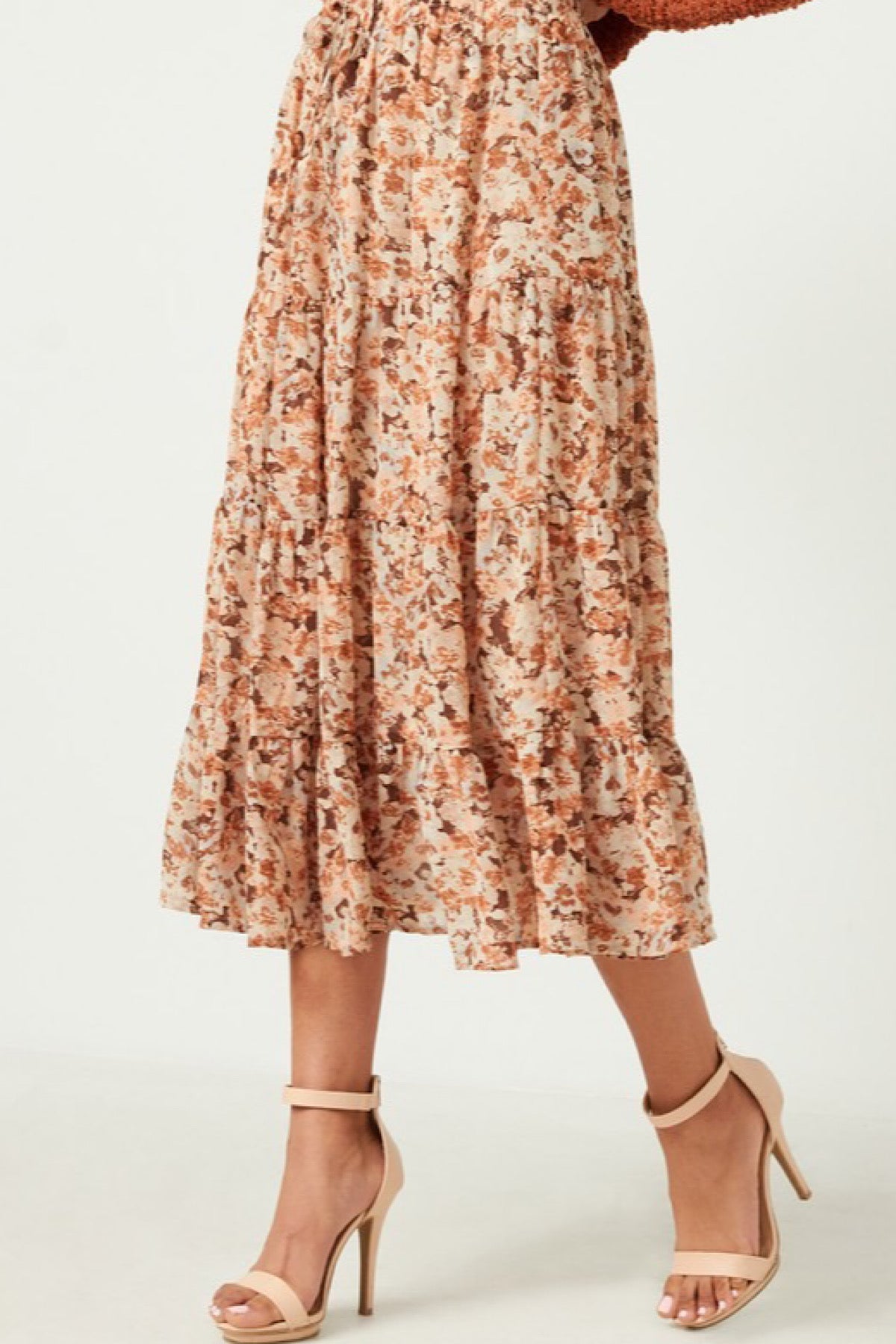 Lillian Floral Midi Skirt