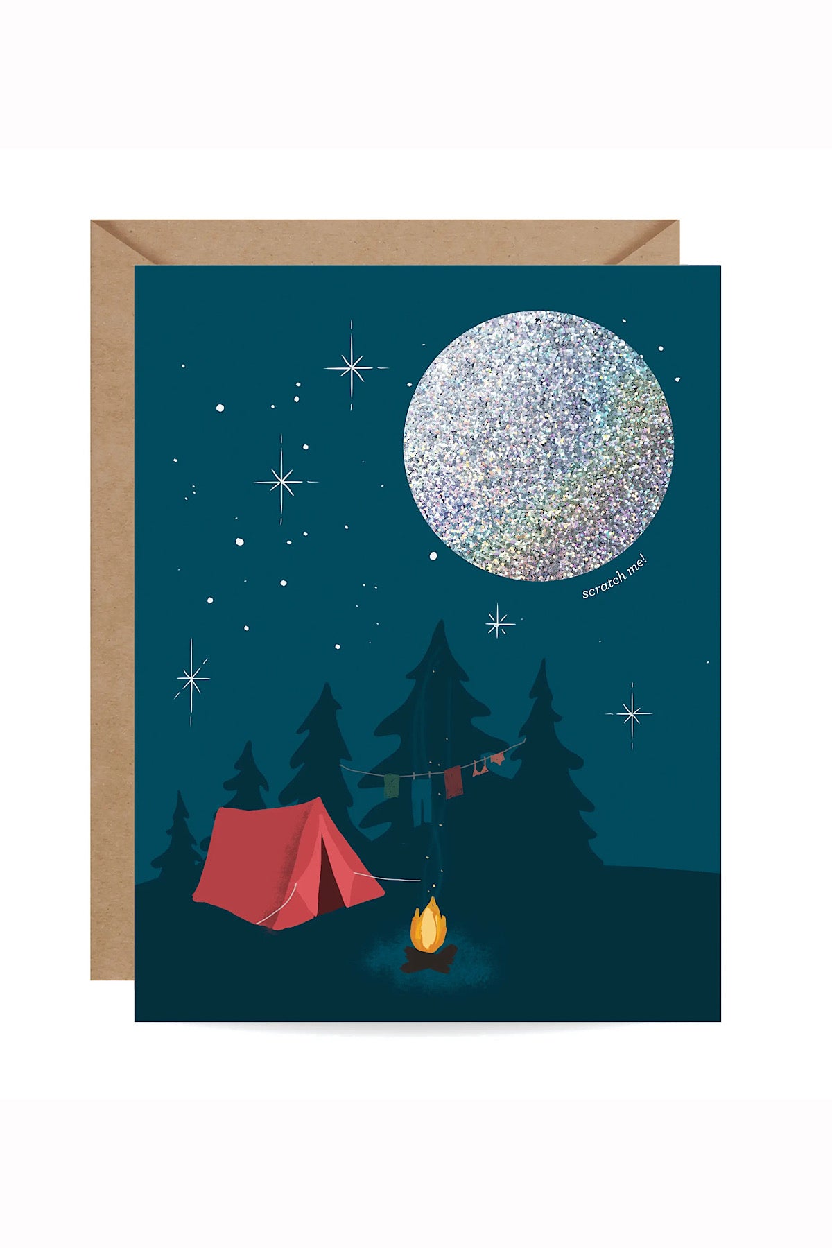Campfire Moon Scratch-off Card
